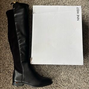 NEW - Nine West Black Knee High Boots 7.5